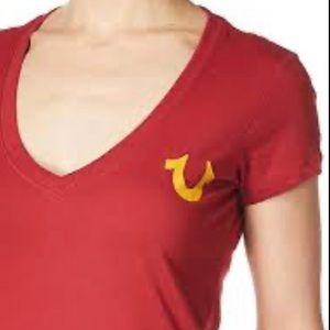 True Religion Slim V Neck Tee